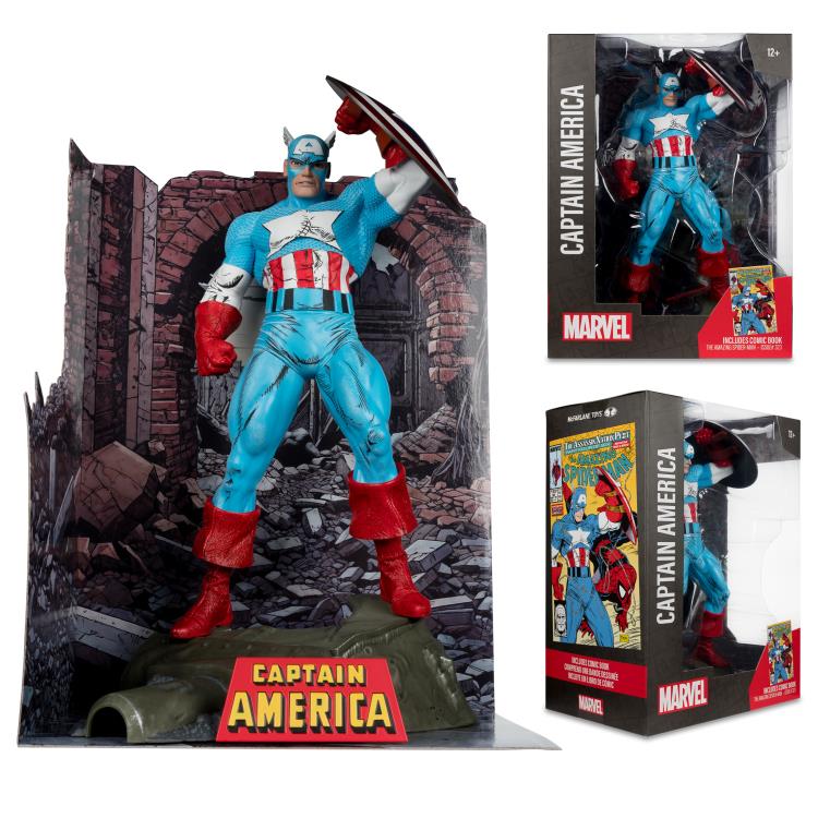 Marvel Comics Captain America (The Amazing Spider-Man #323) 1/6 Scale Figure Gallery Image 9