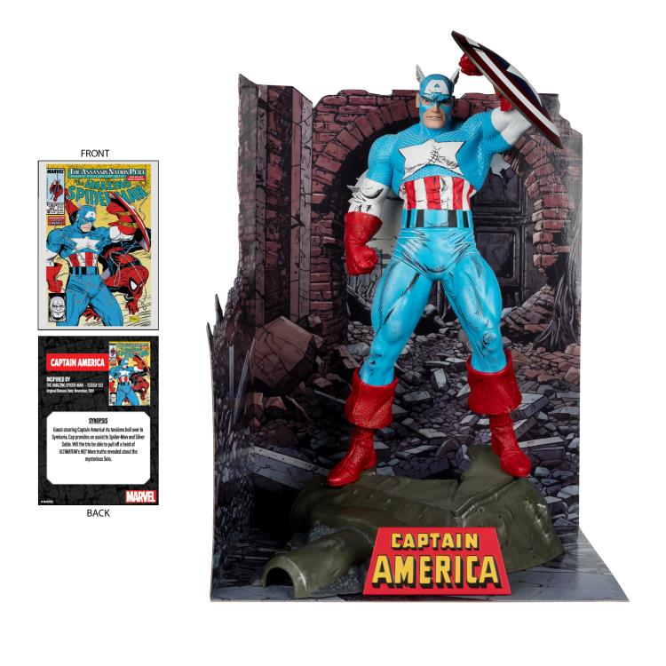 Marvel Comics Captain America (The Amazing Spider-Man #323) 1/6 Scale Figure Gallery Image 7