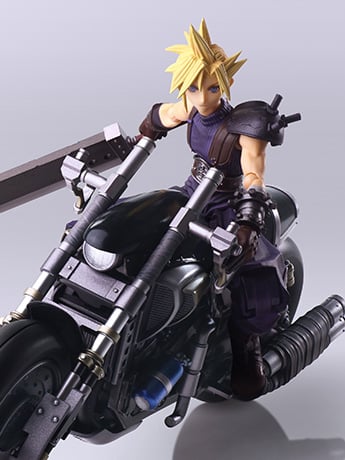 Final Fantasy VII Bring Arts Cloud Strife & Hardy-Daytona Action