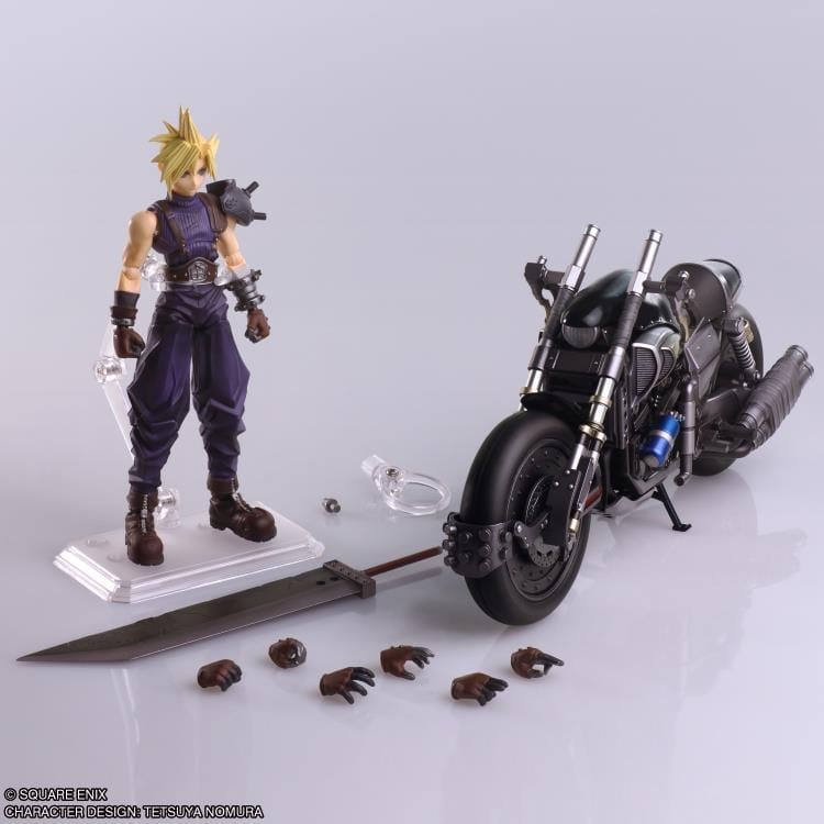 Final Fantasy VII Bring Arts Cloud Strife & Hardy-Daytona Action