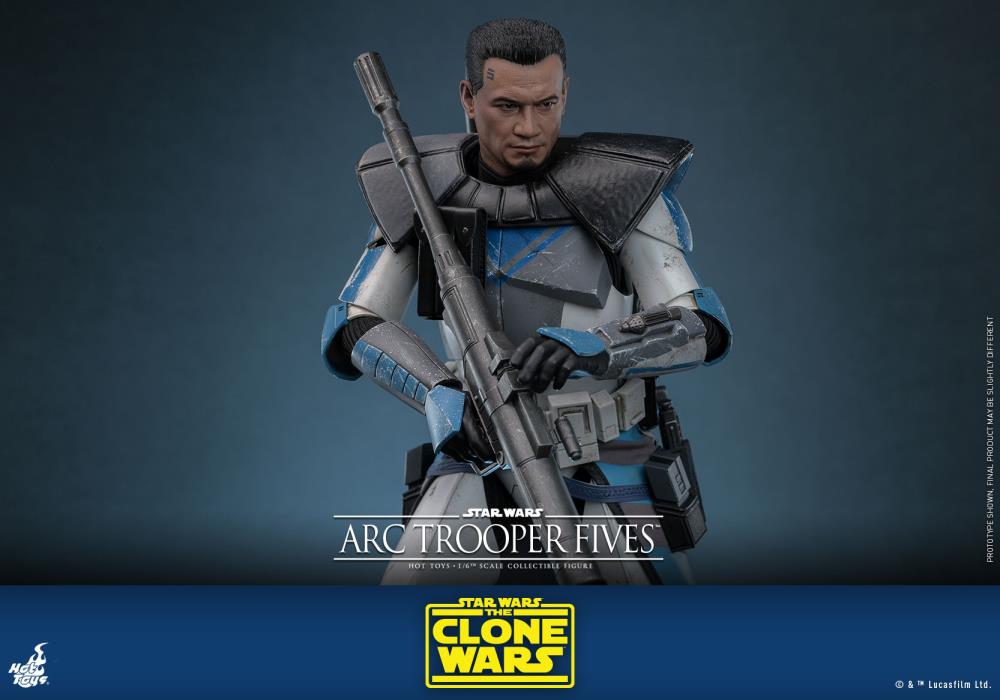 Star Wars: The Clone Wars TMS132 Arc Trooper Fives 1/6th Scale Collectible Figure Gallery Image 12