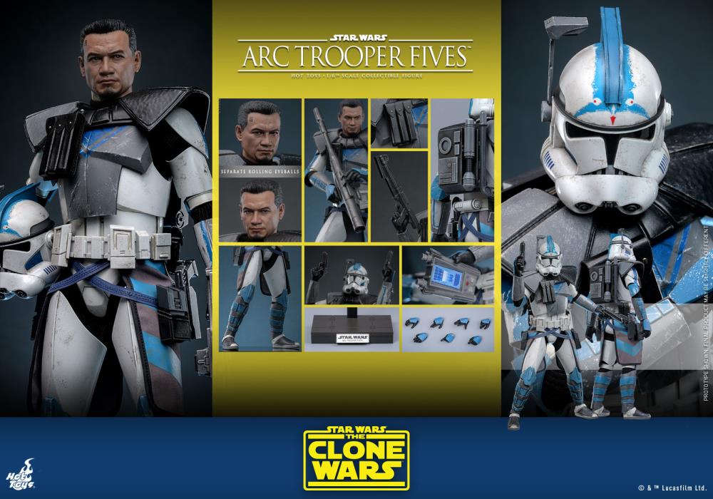 Star Wars: The Clone Wars TMS132 Arc Trooper Fives 1/6th Scale Collectible Figure Gallery Image 18