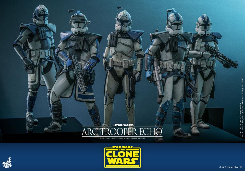 Star Wars: The Clone Wars TMS133 Arc Trooper Echo 1/6th Scale Collectible Figure Gallery Image 18