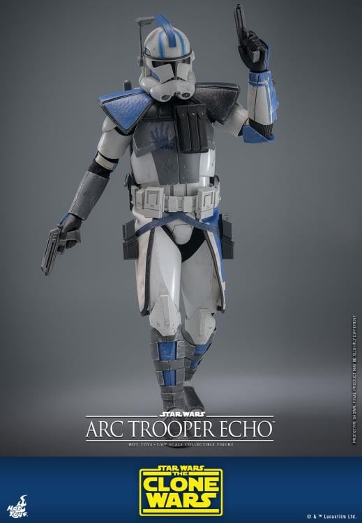 Star Wars: The Clone Wars TMS133 Arc Trooper Echo 1/6th Scale Collectible Figure Gallery Image 7
