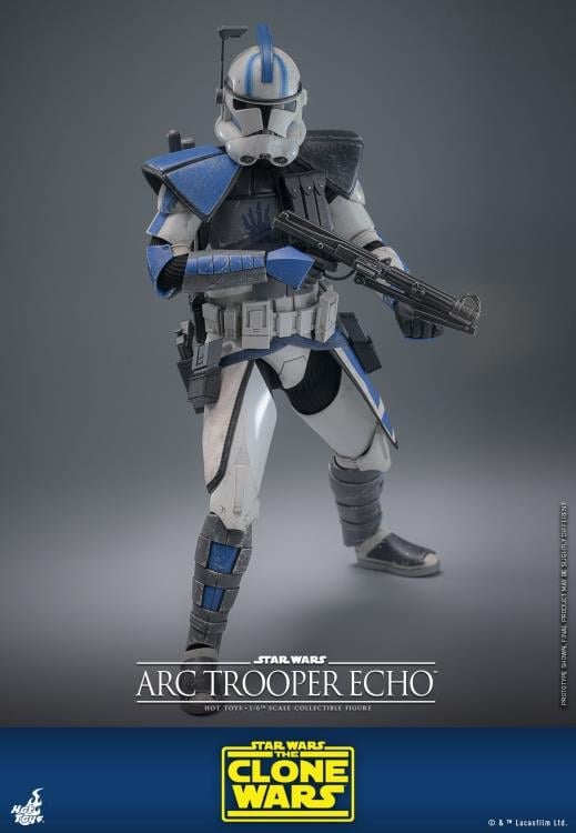 Star Wars: The Clone Wars TMS133 Arc Trooper Echo 1/6th Scale Collectible Figure Gallery Image 5