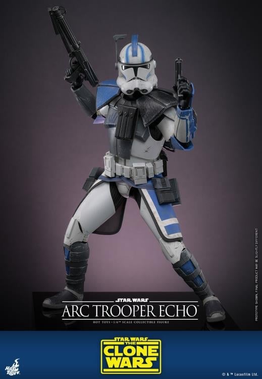 Star Wars: The Clone Wars TMS133 Arc Trooper Echo 1/6th Scale Collectible Figure Gallery Image 10