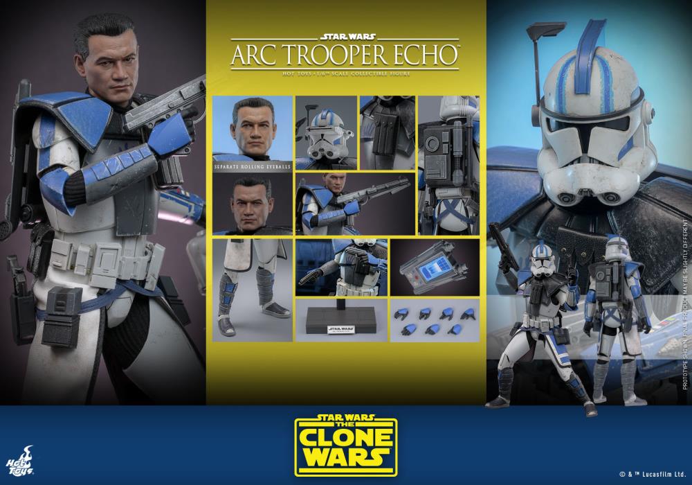 Star Wars: The Clone Wars TMS133 Arc Trooper Echo 1/6th Scale Collectible Figure Gallery Image 19