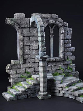 Ancient Castle Ruins (Ver. 2) 1/12 Scale Diorama Gallery Image 2