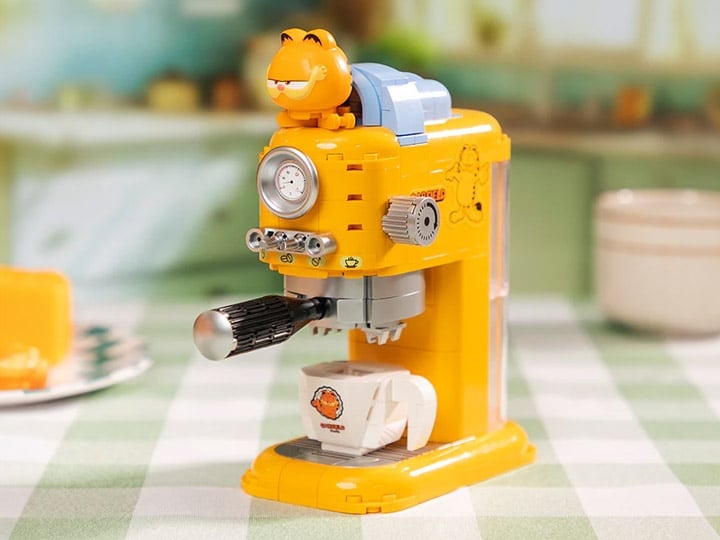 Garfield Pantasy Fantastic Machine Series Coffee Maker Building Block Set Gallery Image 1