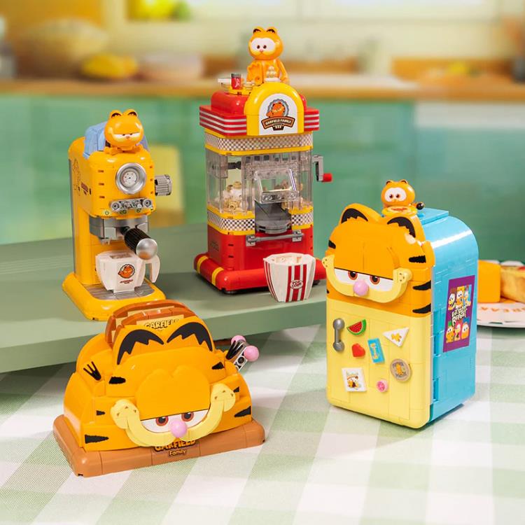 Garfield Pantasy Fantastic Machine Series Coffee Maker Building Block Set Gallery Image 6