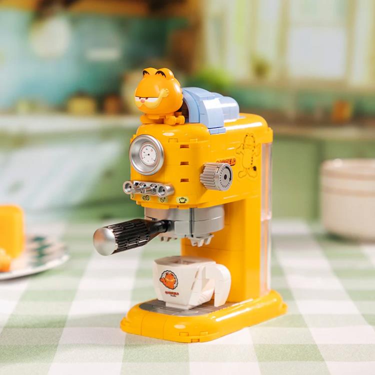 Garfield Pantasy Fantastic Machine Series Coffee Maker Building Block Set Gallery Image 3