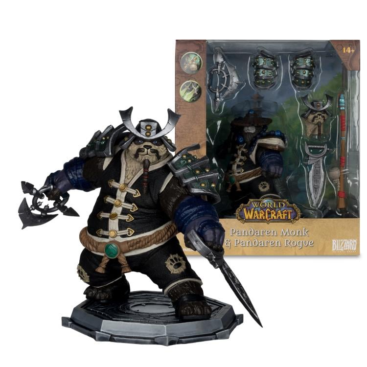 World of Warcraft Pandaren Monk & Rogue 1/12 Scale Figure Gallery Image 9