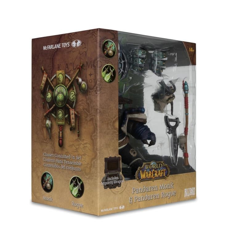 World of Warcraft Pandaren Monk & Rogue 1/12 Scale Figure