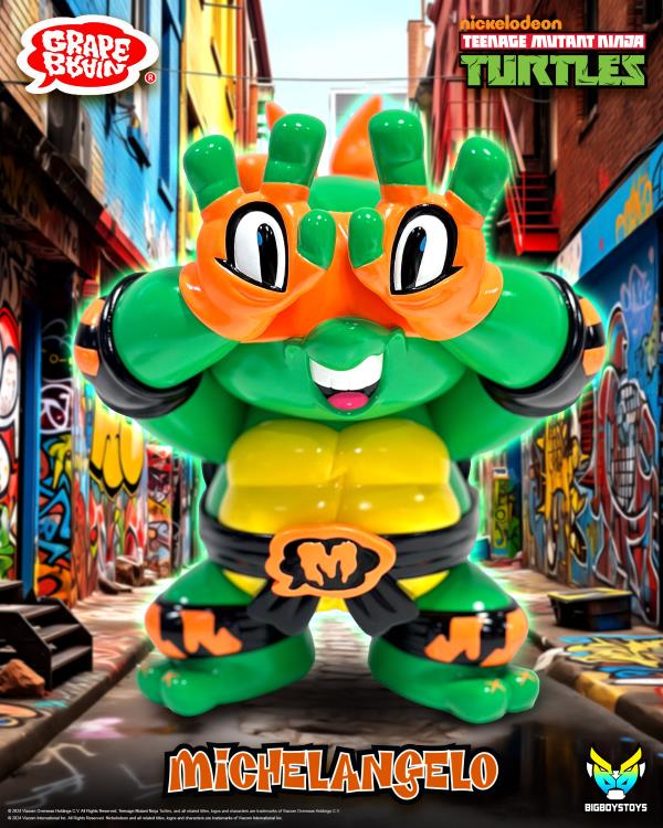 GRAPE BRAIN 20th TMNT ミケランジェロ 新品未開封 Teenage Mutant Ninja Turtles x Grape Brain Michelangelo Figure