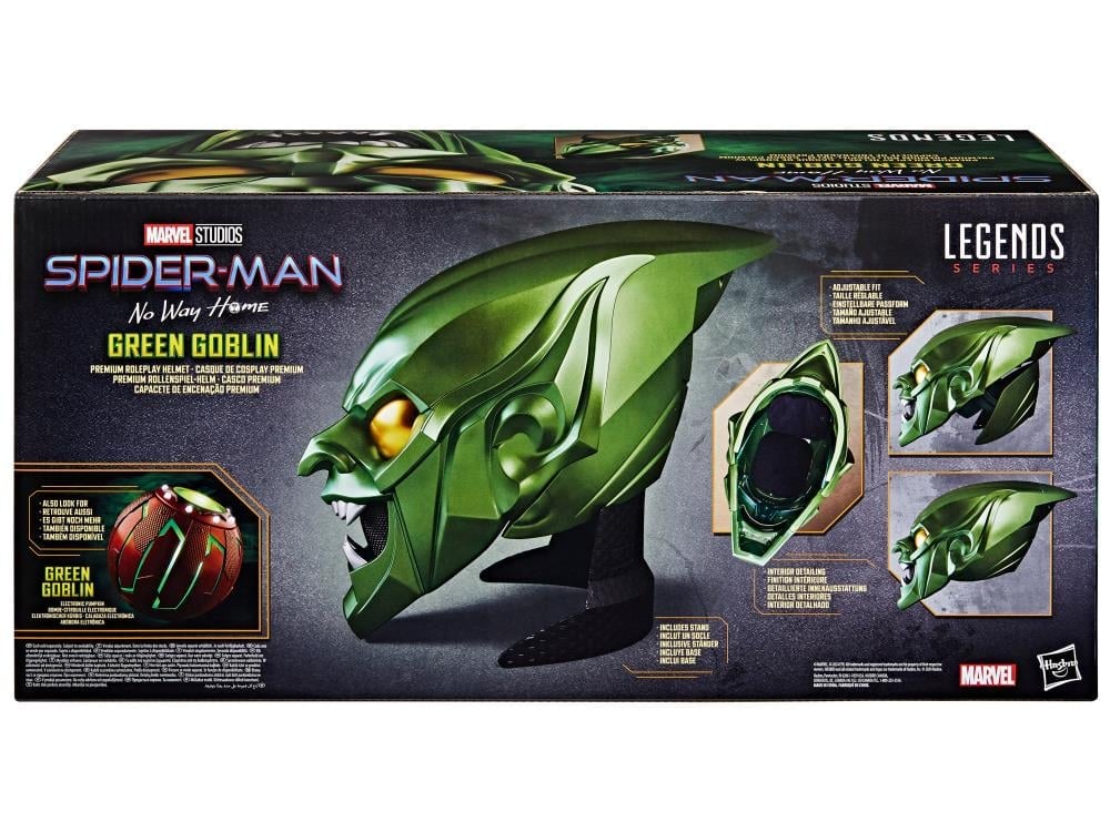 Spider-Man: No Way Home Marvel Legends Green Goblin 1:1 Scale Wearable Helmet Gallery Image 24
