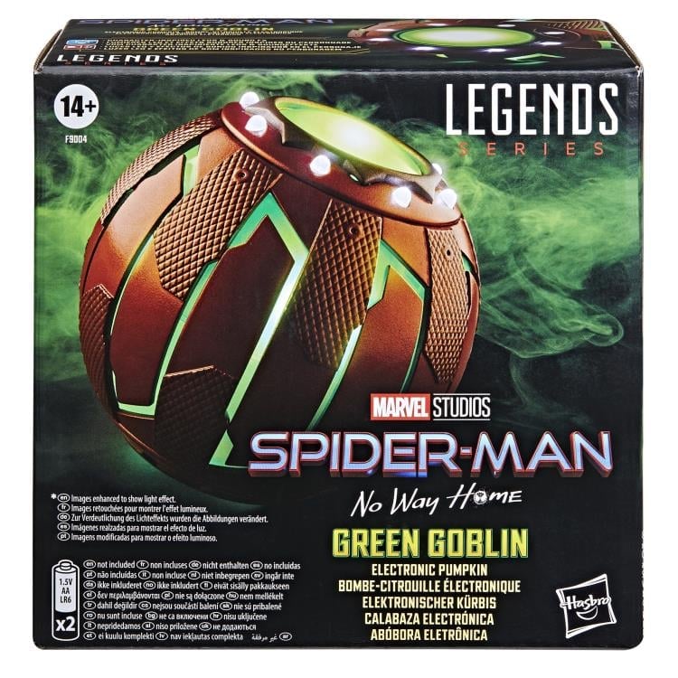 Spider-Man: No Way Home Marvel Legends Green Goblin Electronic Pumpkin Gallery Image 28