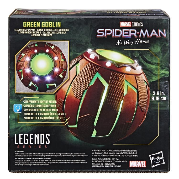 Spider-Man: No Way Home Marvel Legends Green Goblin Electronic Pumpkin Gallery Image 29