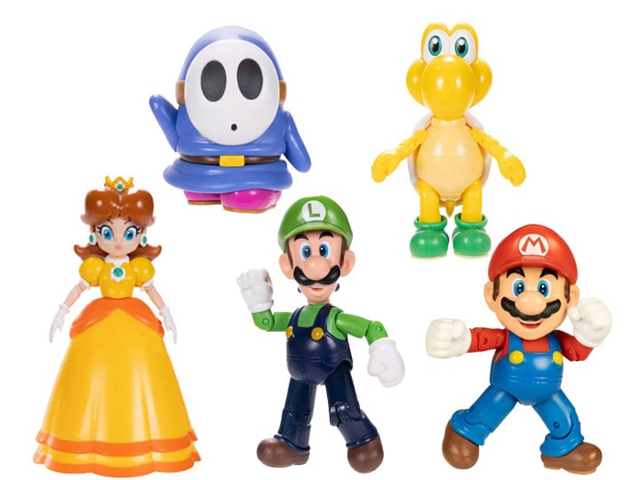 World of Nintendo 4-Inch Scale Wave 38 Set of 5 Figures Gallery Image 1