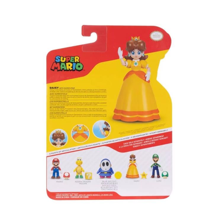 World of Nintendo Daisy with Super Star 4-Inch Scale Figure Gallery Image 5