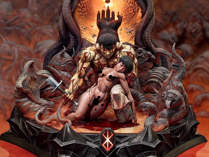 Berserk Legacy Art "Kentaro Miura" Guts & Casca 1/4 Scale Limited Edition Statue Gallery Image 1