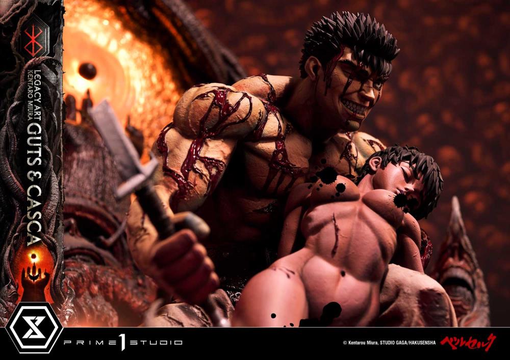 Berserk Legacy Art "Kentaro Miura" Guts & Casca 1/4 Scale Limited Edition Statue Gallery Image 35