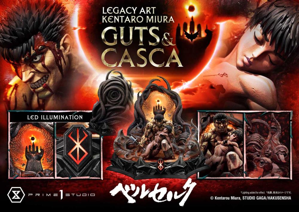 Berserk Legacy Art "Kentaro Miura" Guts & Casca 1/4 Scale Limited Edition Statue Gallery Image 46