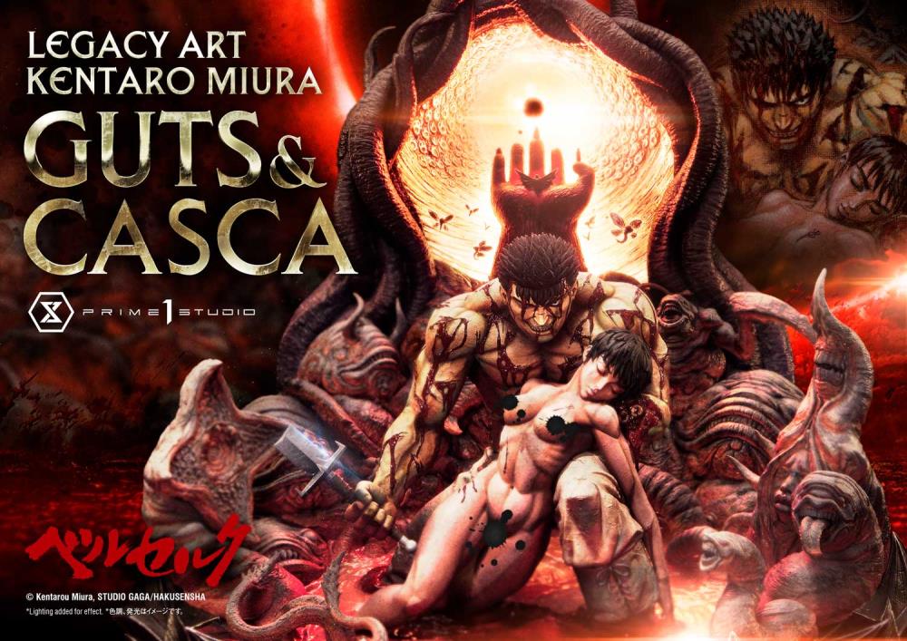 Berserk Legacy Art "Kentaro Miura" Guts & Casca 1/4 Scale Limited Edition Statue Gallery Image 45