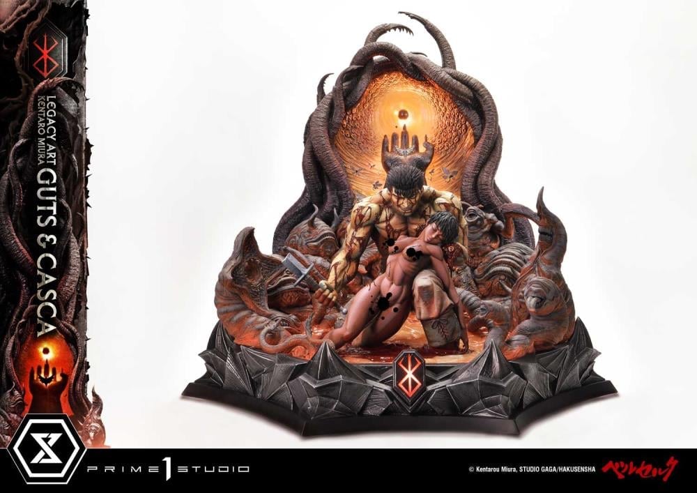 Berserk Legacy Art "Kentaro Miura" Guts & Casca 1/4 Scale Limited Edition Statue Gallery Image 3