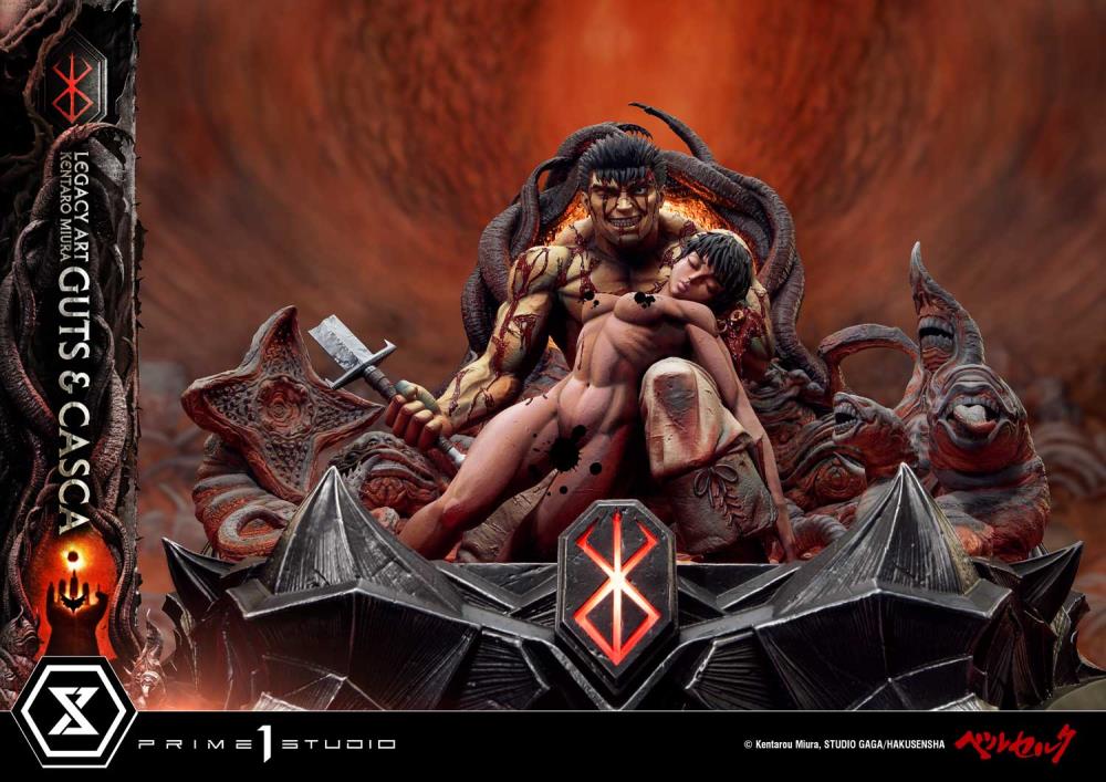 Berserk Legacy Art "Kentaro Miura" Guts & Casca 1/4 Scale Limited Edition Statue Gallery Image 24