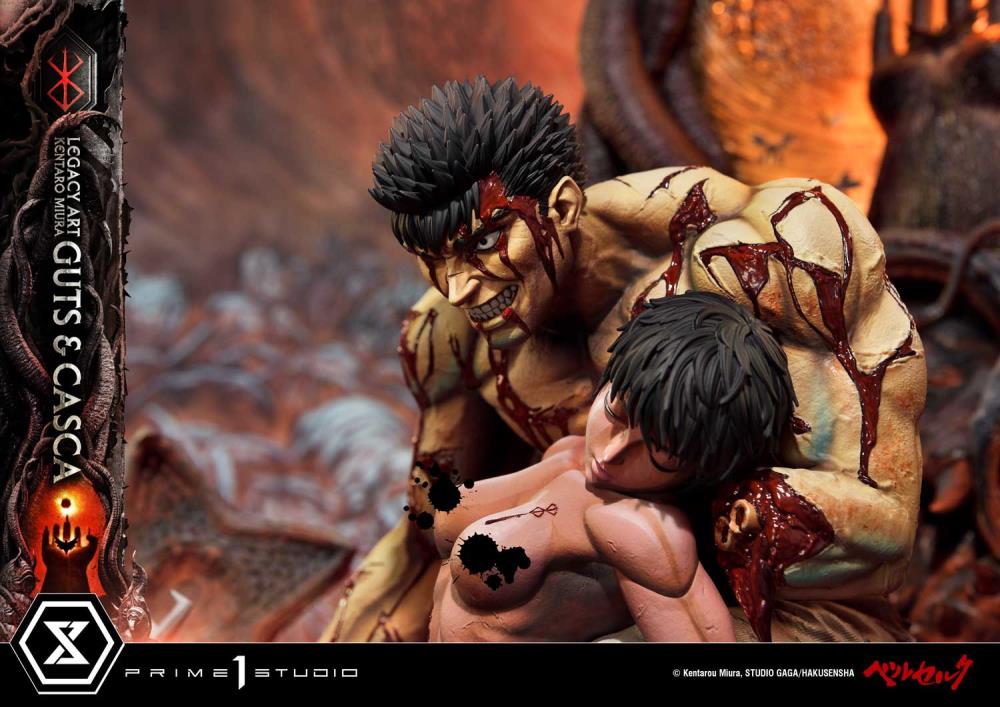 Berserk Legacy Art "Kentaro Miura" Guts & Casca 1/4 Scale Limited Edition Statue (With Bonus) Gallery Image 16