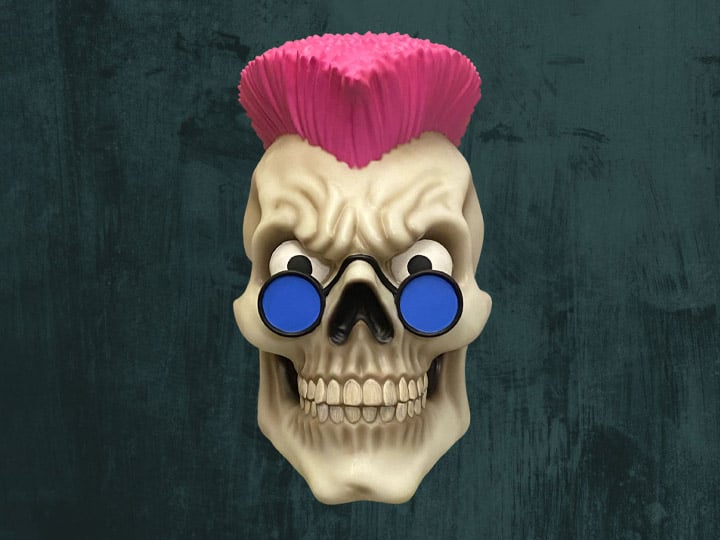 Goosebumps Curly Vinyl Mask Gallery Image 1