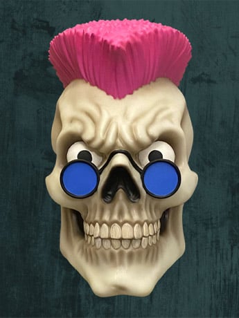 Goosebumps Curly Vinyl Mask Gallery Image 2