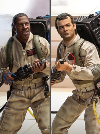 Ghostbusters (1984) Peter Venkman and Winston Zeddemore 1/8 Scale