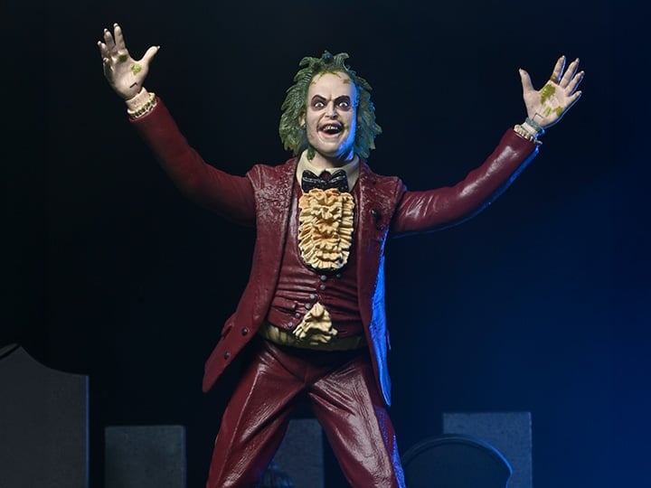 Figurine NECA Beetlejuice 1988 - Costume Rouge, 18 Cm, Neuve Sous Blister