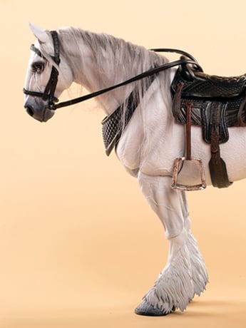 Wilderness Series Horse (Basic White A Ver.) 1/12 Scale Action Figure Gallery Image 2