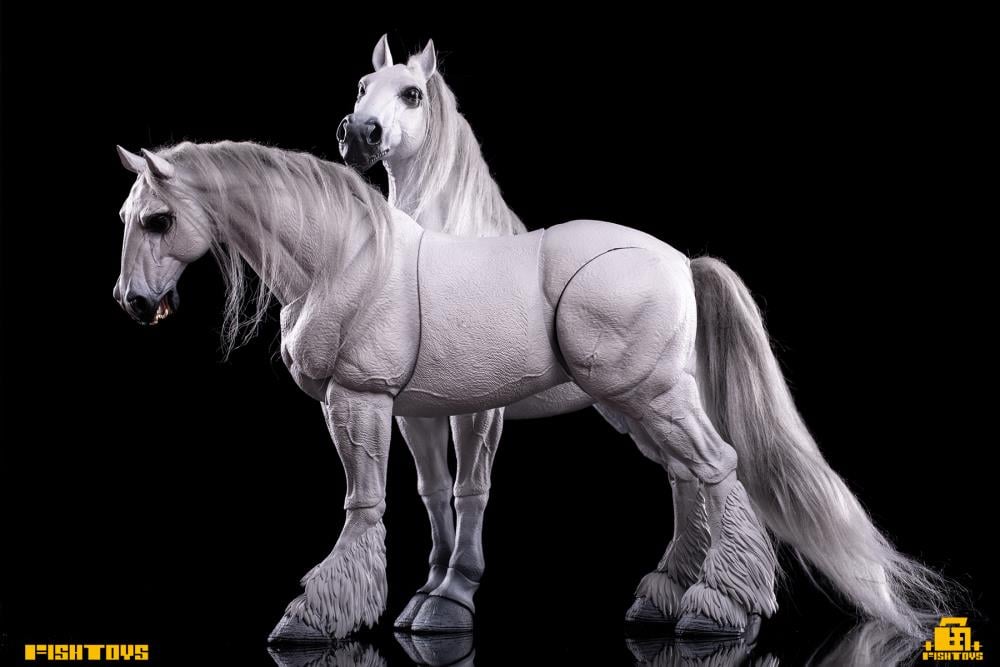 Wilderness Series Horse (Basic White A Ver.) 1/12 Scale Action Figure Gallery Image 4