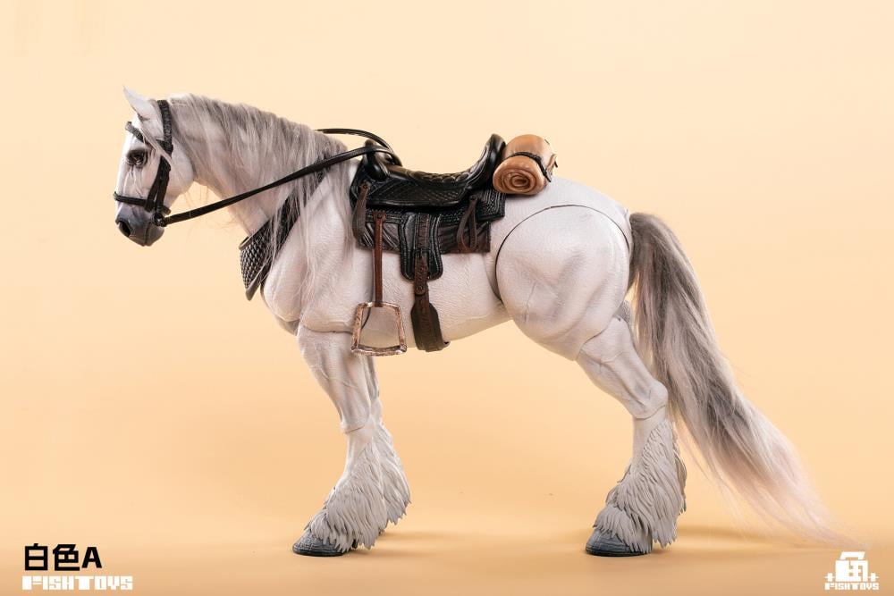 Wilderness Series Horse (Basic White A Ver.) 1/12 Scale Action Figure Gallery Image 3