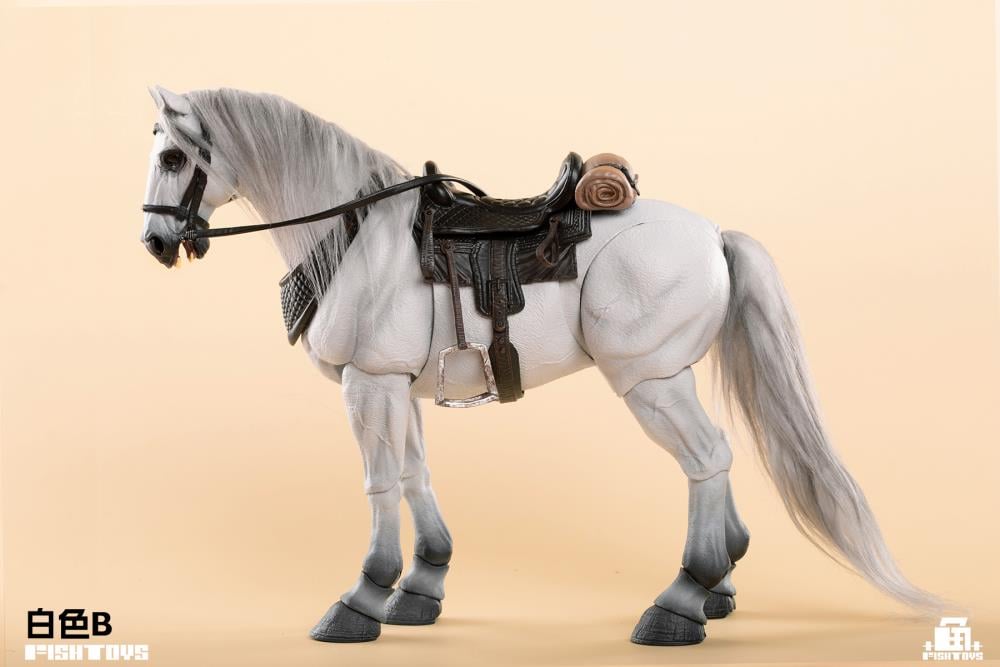 Wilderness Series Horse (Basic White B Ver.) 1/12 Scale Action Figure Gallery Image 3