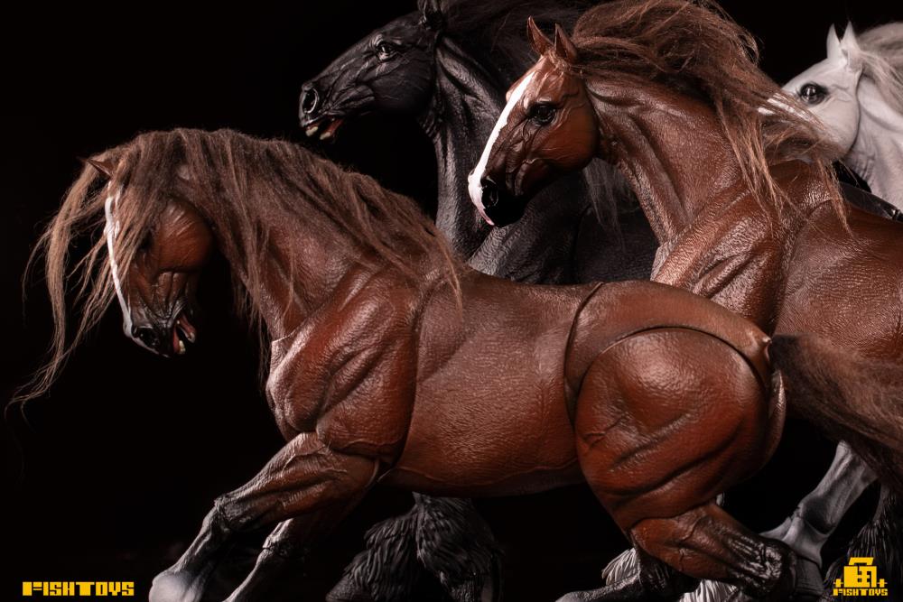 Wilderness Series Horse (Basic White B Ver.) 1/12 Scale Action Figure Gallery Image 5