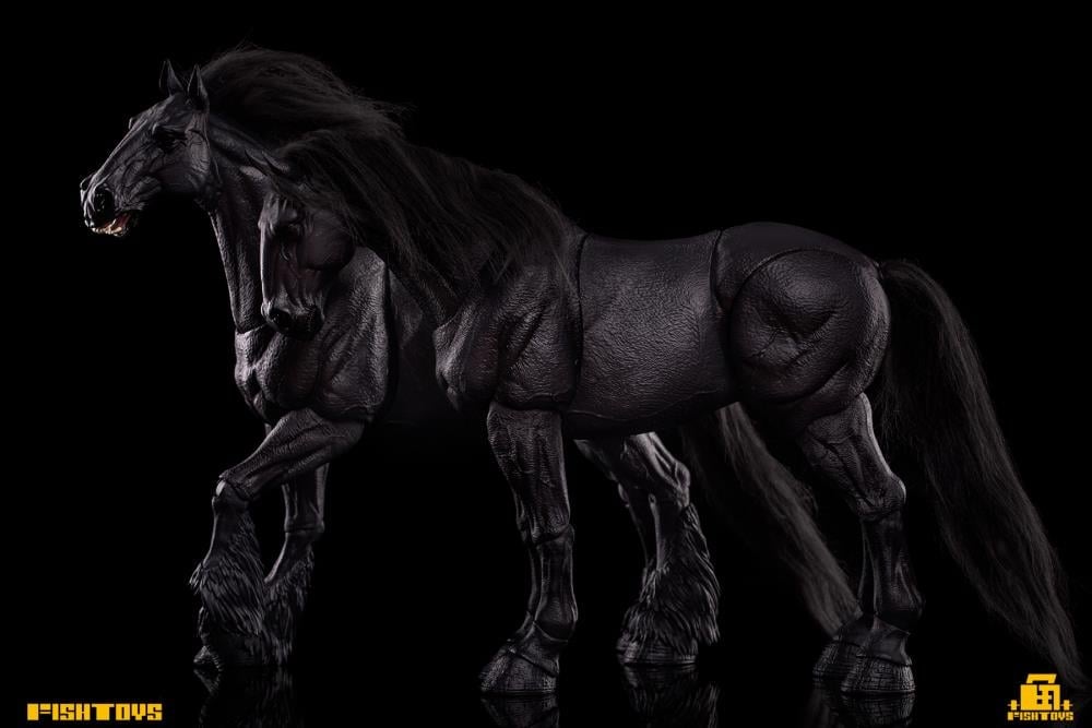 Wilderness Series Horse (Basic Black A Ver.) 1/12 Scale Action Figure