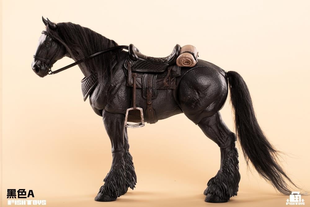 Wilderness Series Horse (Basic Black A Ver.) 1/12 Scale Action Figure