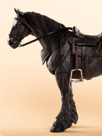 Wilderness Series Horse (Basic Black A Ver.) 1/12 Scale Action Figure
