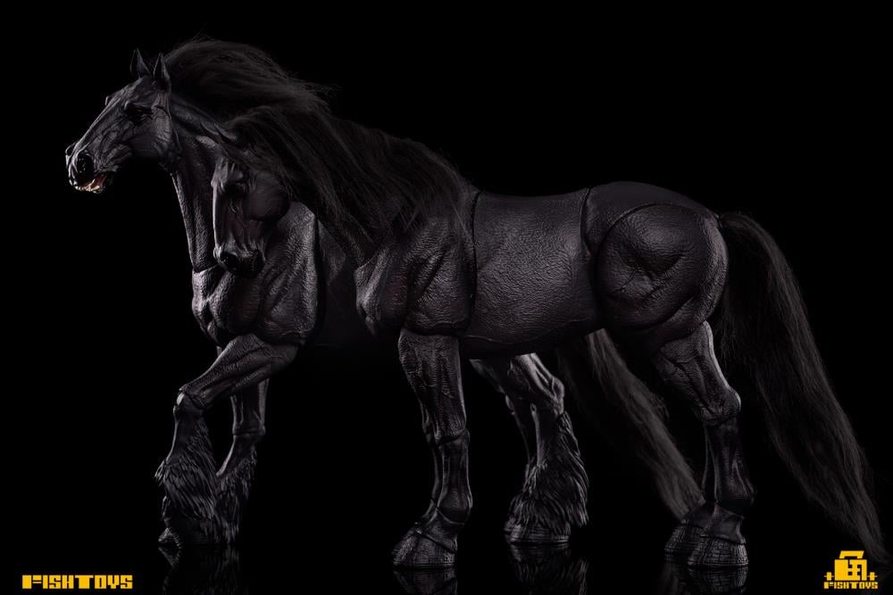 Wilderness Series Horse (Basic Black B Ver.) 1/12 Scale Action Figure