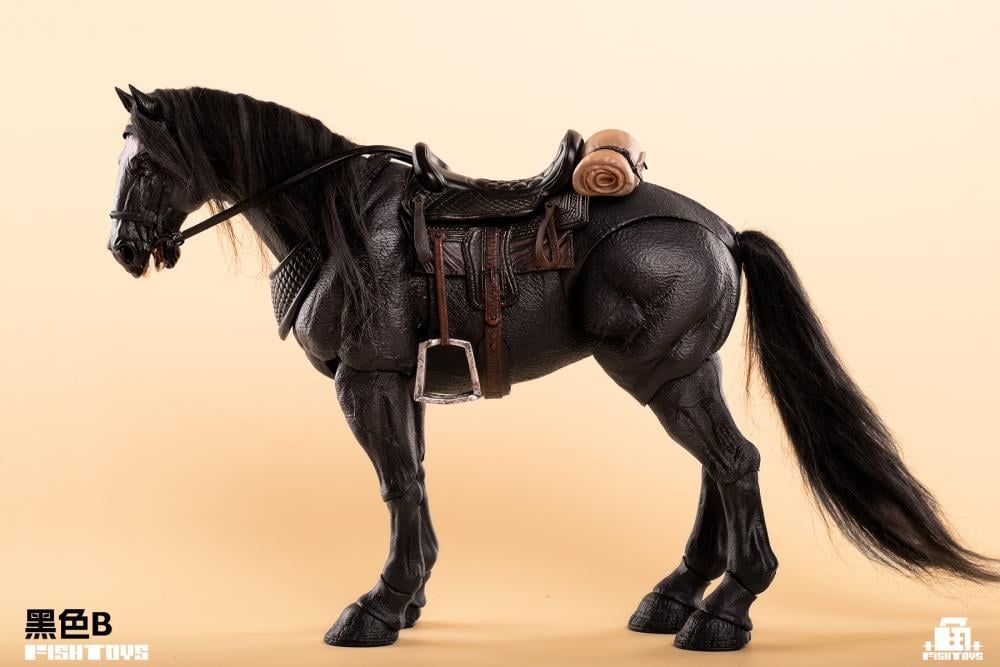 Wilderness Series Horse (Basic Black B Ver.) 1/12 Scale Action Figure