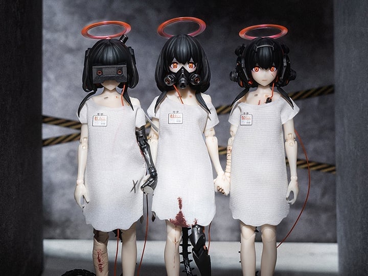 Three Wise Monkeys 01 See No Evil, 02 Hear No Evil, 03 Speak No Evil 1/12 Scale Action Figure Set Gallery Image 1