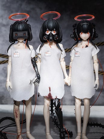 Three Wise Monkeys 01 See No Evil, 02 Hear No Evil, 03 Speak No Evil 1/12 Scale Action Figure Set Gallery Image 2