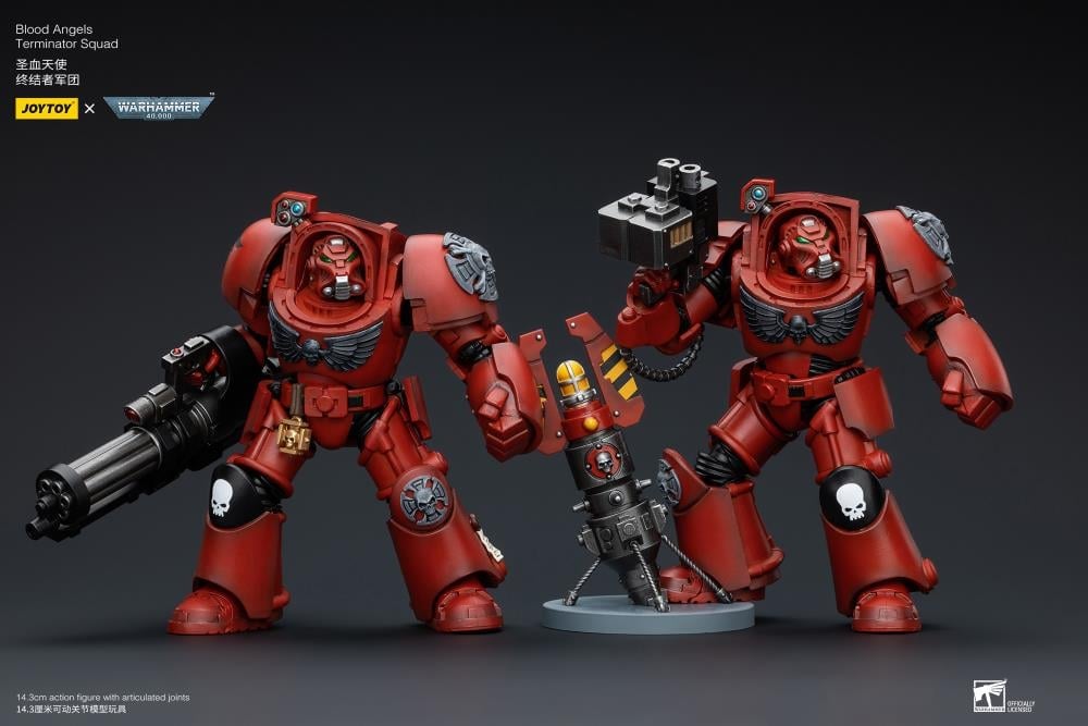 Warhammer 40K Blood Angels Terminator Squad Terminator with Storm Bolter 1/18 Scale Action Figure Gallery Image 9