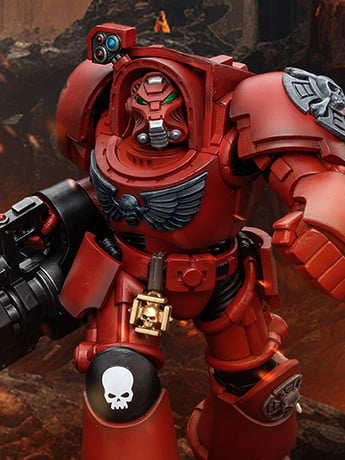 Warhammer 40K Blood Angels Terminator Squad Terminator with Assault Cannon 1/18 Scale Action Figure Gallery Image 2