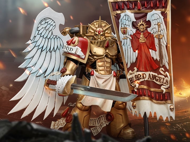 Warhammer 40K Blood Angels Sanguinary Guard Sanguinary Ancient 1/18 Scale Action Figure Gallery Image 1
