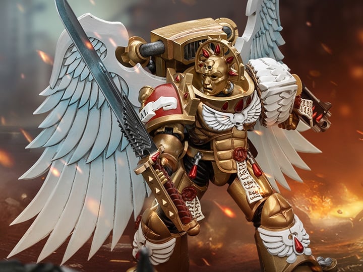 Warhammer 40K Blood Angels Sanguinary Guard with Encarmine Sword (Ver. 1) 1/18 Scale Action Figure Gallery Image 1